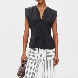 Summer Away Venice black cotton Top XXL